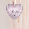 Balon folie Team Bride, roz